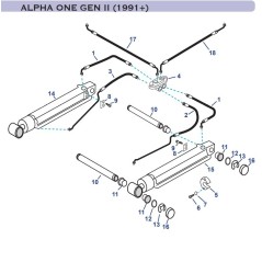 Despiece Trim Mercruiser ALPHA ONE GEN II (1991+)