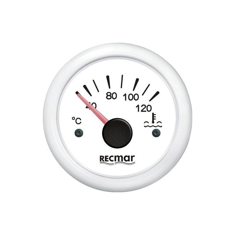 Indicador Temperatura de Agua 40-120º Blanco Recmar