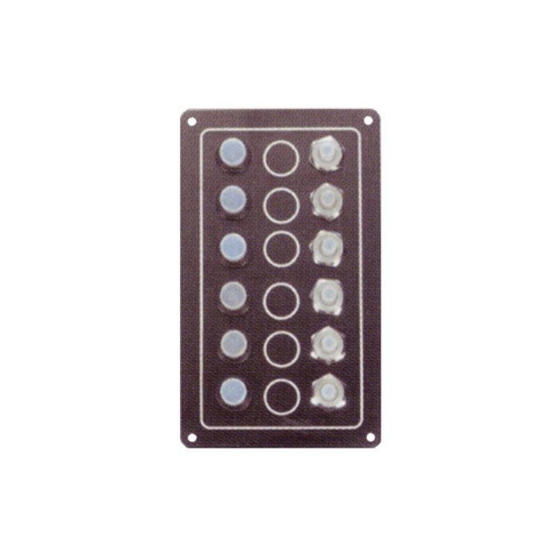 Panel 6 Interruptores IP65 Aluminio Goldenship