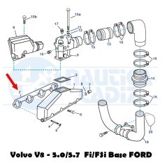 Junta colector 3852455 Volvo V8 5.0 - 5.8 (Ford)