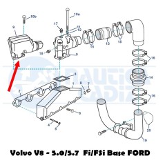 Codo EFI Babor 3855271 Volvo V8 5.0 - 5.8 (Ford)