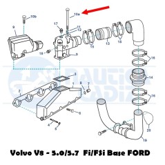 Tornillo codo 3852830 Volvo V8 5.0 - 5.8 (Ford)