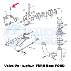 Tornillo codo 3855983 Volvo V8 5.0 - 5.8 (Ford)