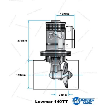 Hélice Proa Lewmar 140TT Kit Completo