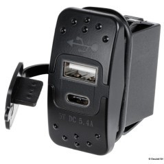 USB-A + USB-C Tipo Interruptor Osculati