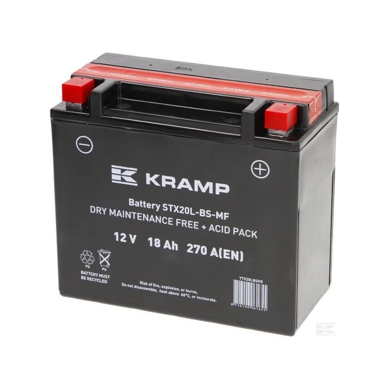 Bateria YTX20L 12V 18 Ah Kramp