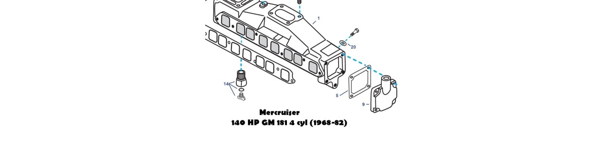 140 HP GM 181 4 cyl (1968-82)